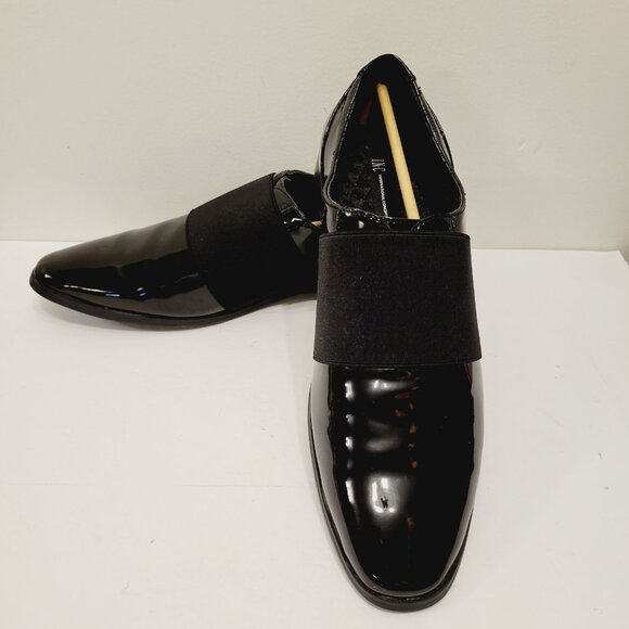 INC International Concepts Men\'s Kain Black Patent Loafers Sz 11 main image 4